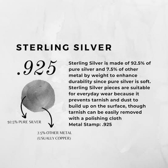 925S Sterling Post 18K  With Simulated Sapphires - Picture 6 of 6